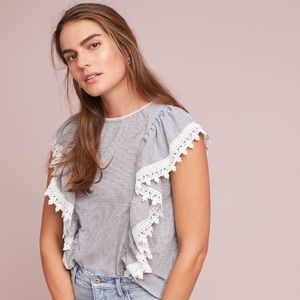 NWT Anthropologie Seaborn Striped Blouse